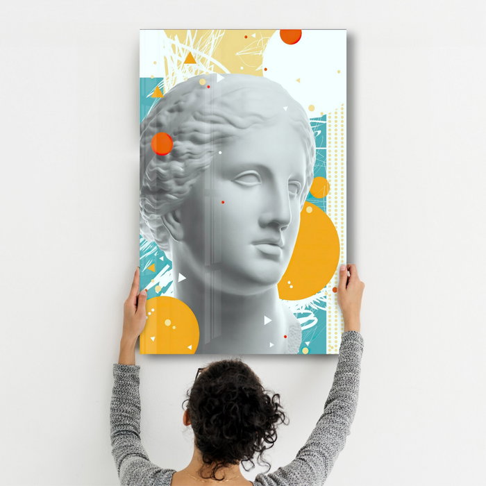 Wallity Pintura Decorativa de Vidrio Templado Multicolor 46 x 72 cm